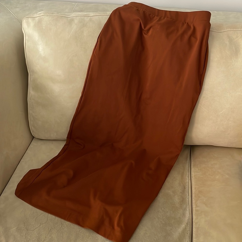 Mame Kurogouchi AIRism Cotton Slit Skirt